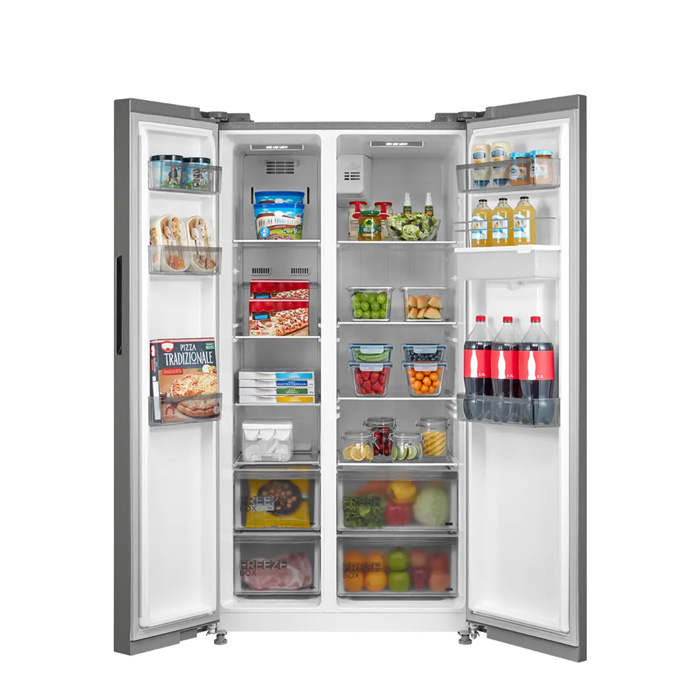 Midea Kulkas Side By Side 548 Liter Inverter Quattro Silver - MDRS 710 FGF02ID | MDRS-710-FGF02ID